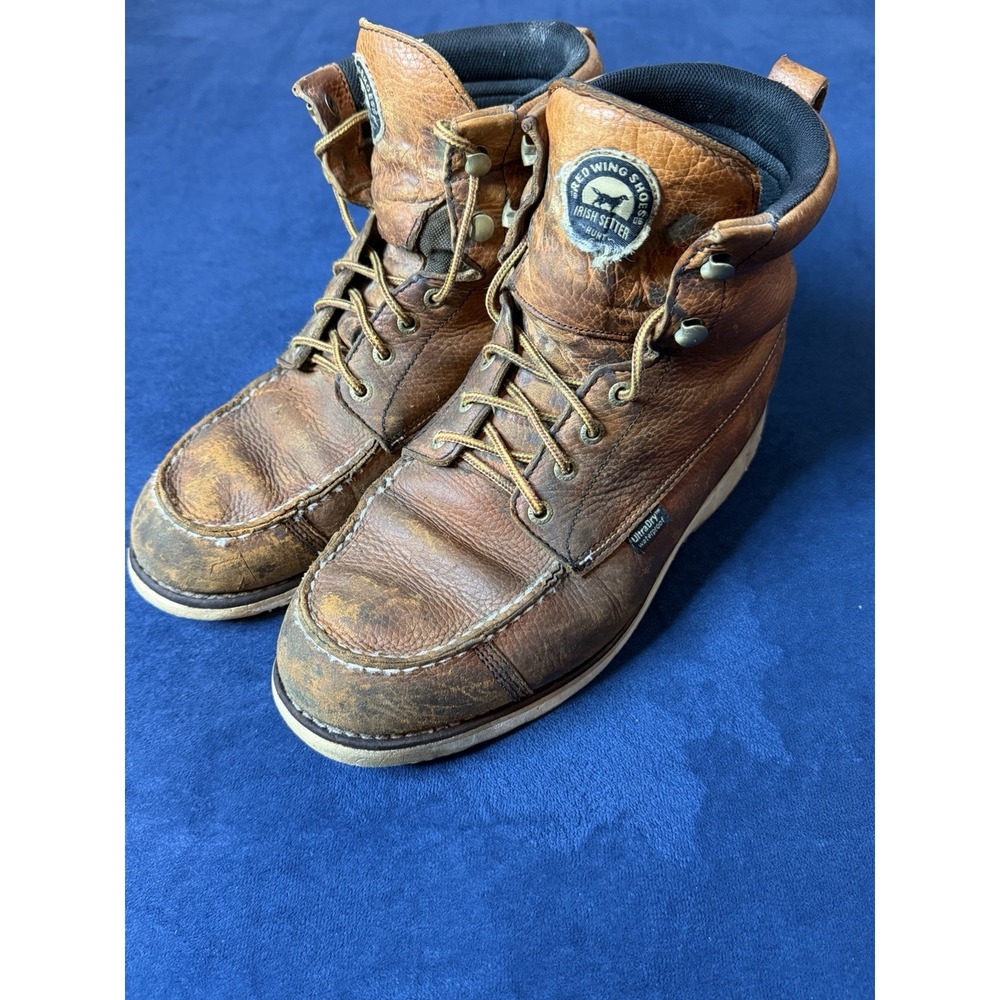 Red Wing Irish Setter Wingshooter Boots Mens 11 E2 Wide Tan Moc Toe 83912